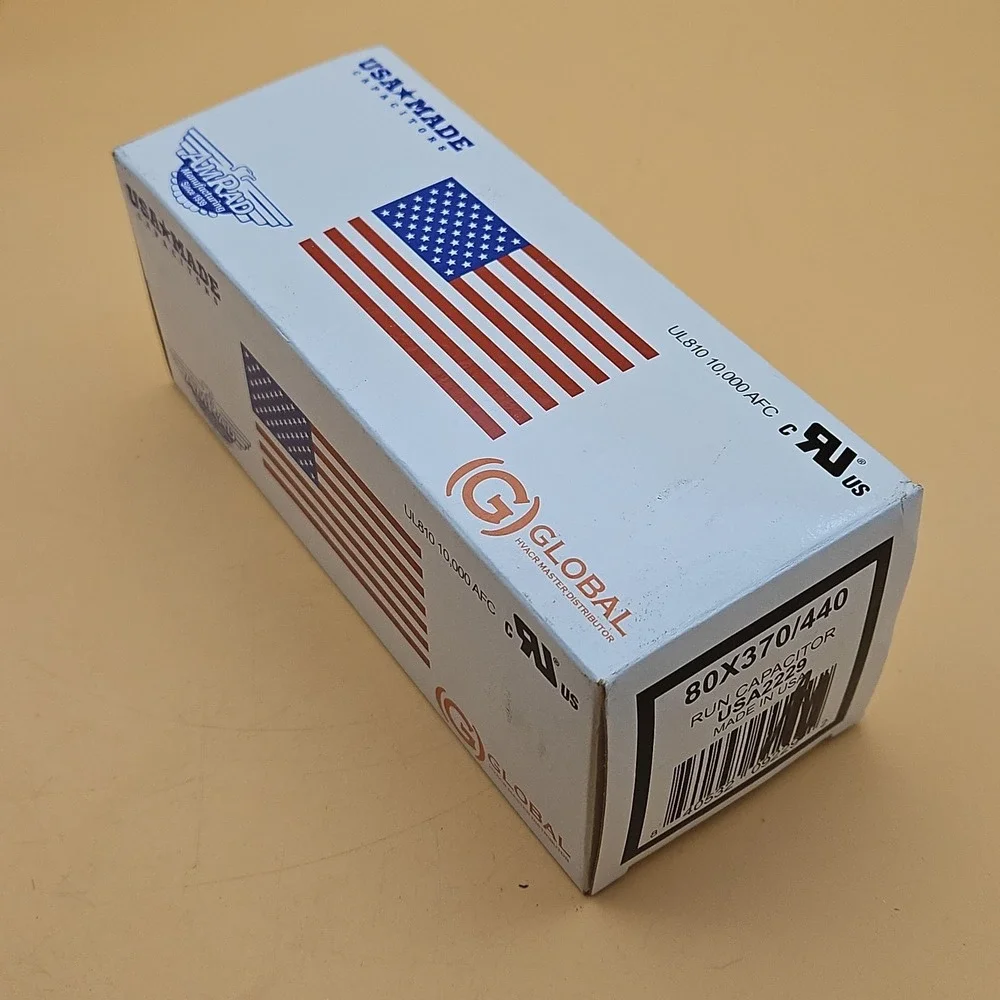 AmRad 80X370/440 Run Capacitor USA2229 Brand New